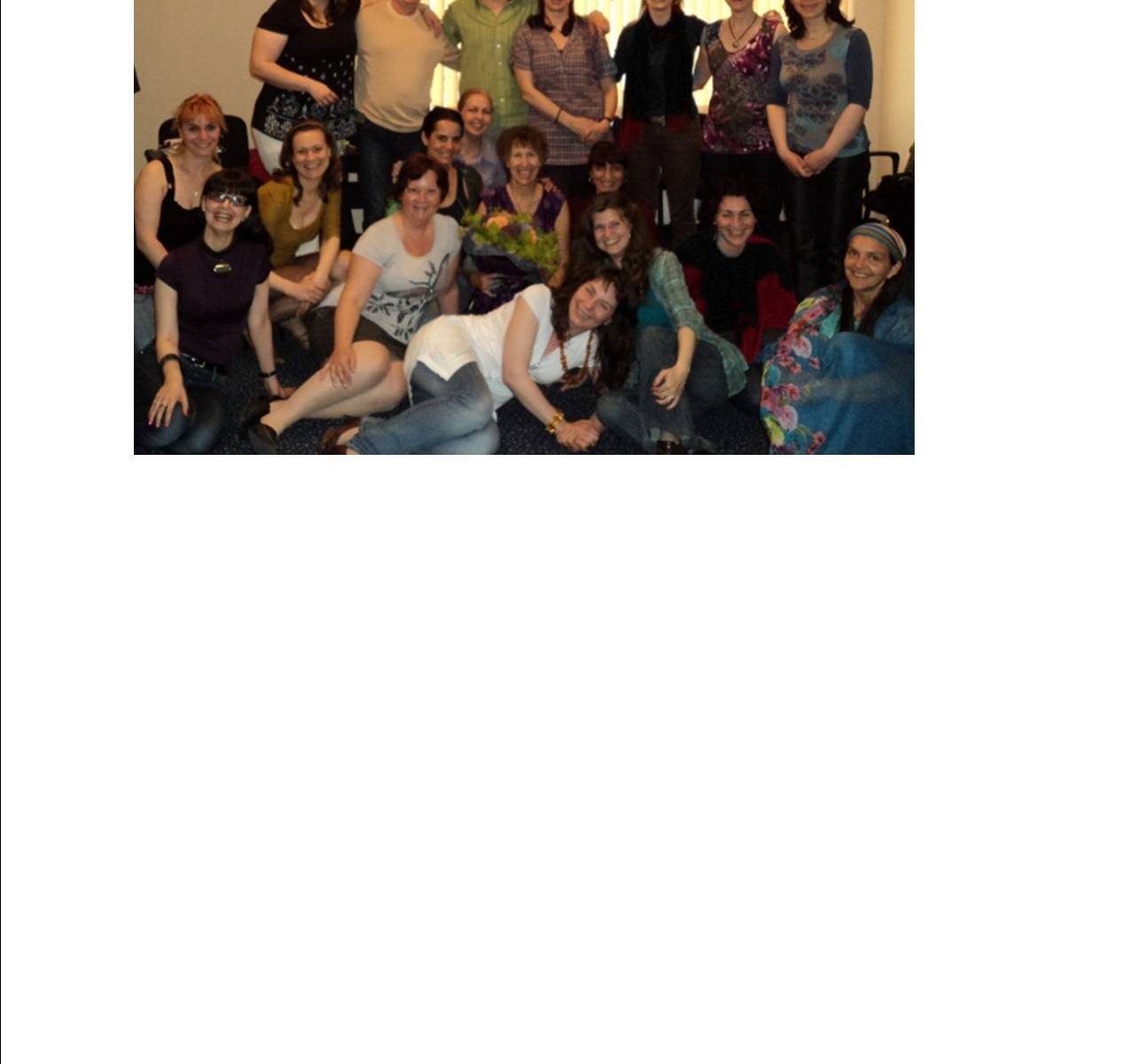 Group of women smiling indoors